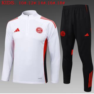 Chándal Bayern Munich 2025/26 ( White Half Zipper) - NIÑOS